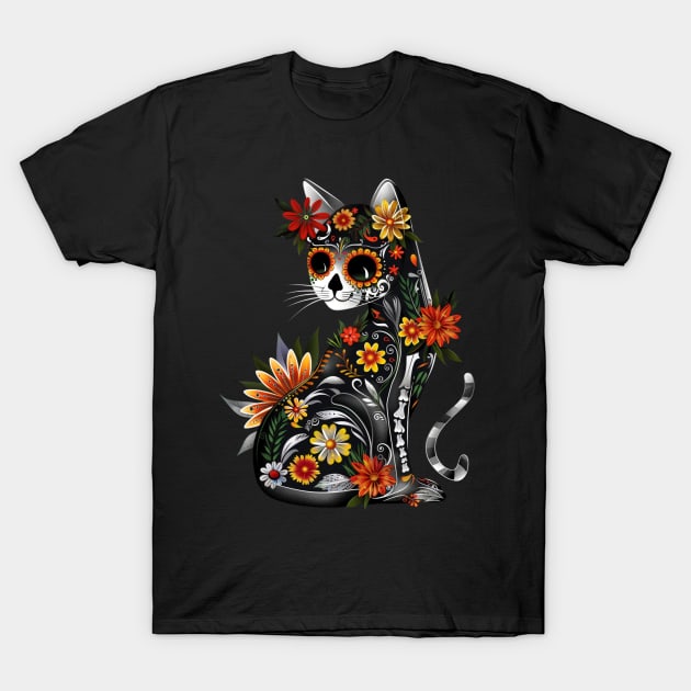 Cat Skull Mysteries T-Shirt by BilodeauBlue